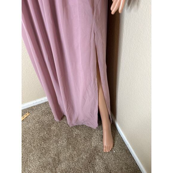 CELEBRATE DB STUDIO chiffon gathered bodice dress bridesmaid NEW SZ 22 Quartz - Picture 10 of 13